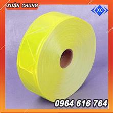 Dây phản quang nhựa bản 2.5cm màu vàng