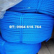 Dây thừng HDPE màu xanh dương, màu cam