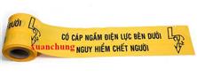 Băng cảnh báo có cáp ngầm điện lực bên dưới